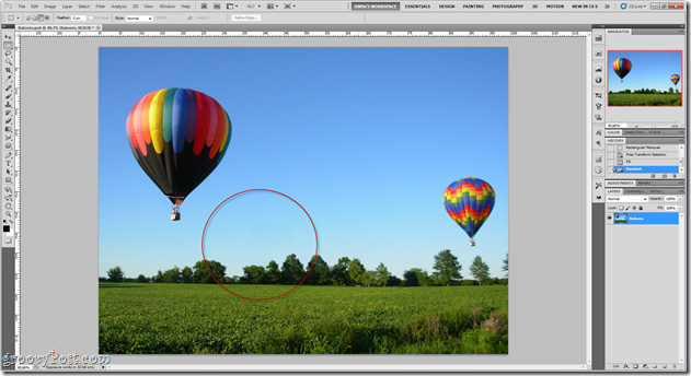 Tìm hiểu về Content Aware Fill trong Adobe Photoshop CS5