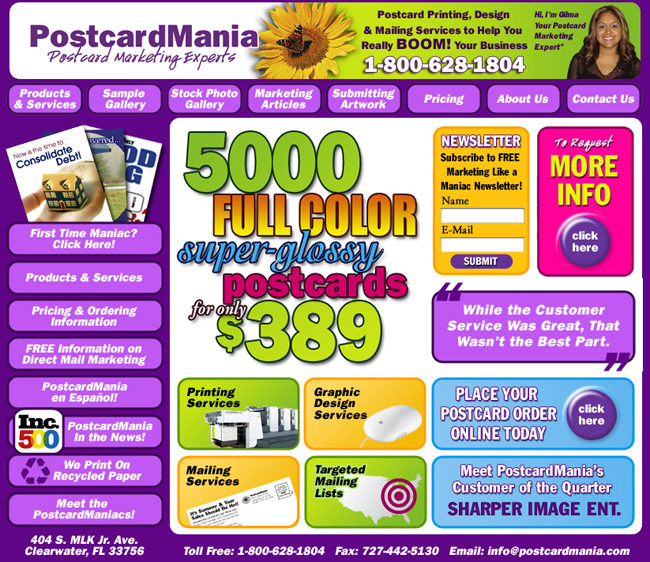 Tiếp thị bằng thư trực tiếp và sự thành công của PostcardMania