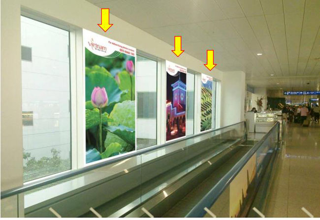Quảng cáo ở sân bay: Chọn ga đến hay ga đi?
