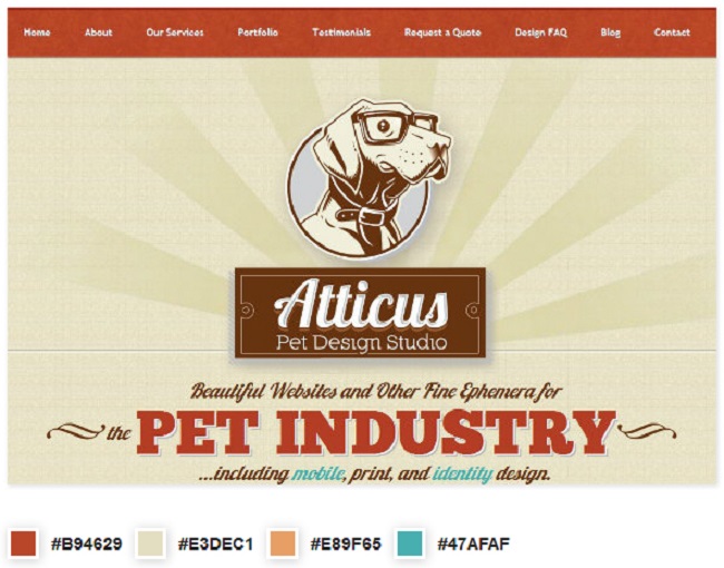 10 Ví dụ tuyệt vời về cách phối màu trong thiết kế website