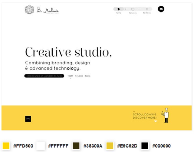 10 Ví dụ tuyệt vời về cách phối màu trong thiết kế website