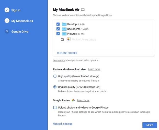 Khám phá Backup and Sync - công cụ sao lưu mới của Google