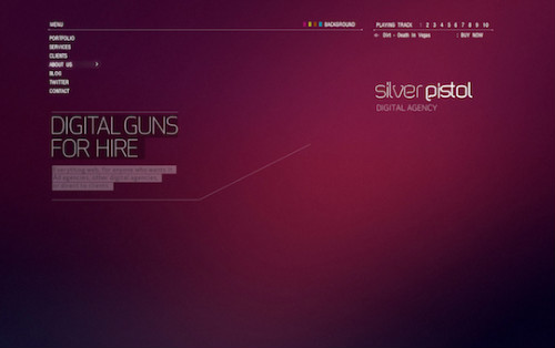 Những thiết kế web màu tím gây được ấn tượng thị giác