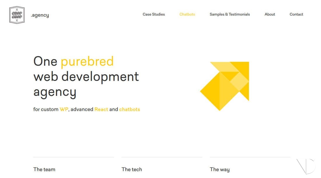 Poly Shapes – Web với thiết kế hình đa giác lên ngôi