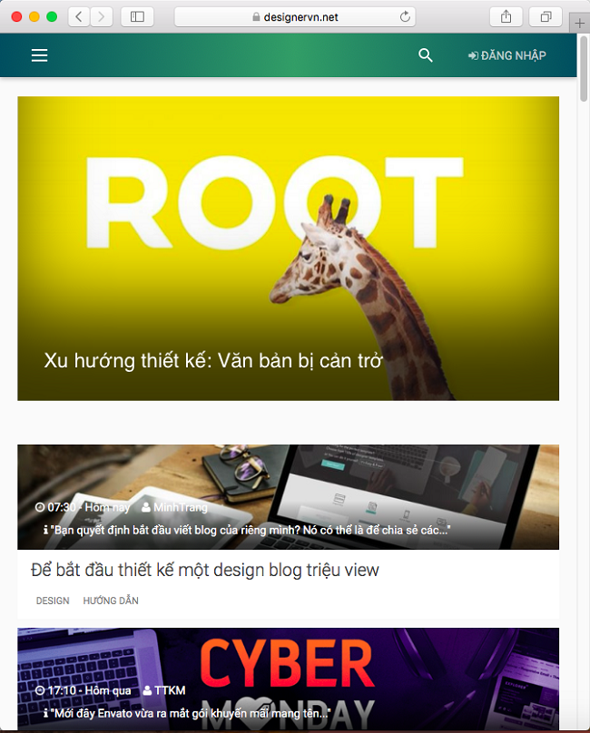 Điểm lại những xu hướng thiết kế website trong năm 2017 (P2)