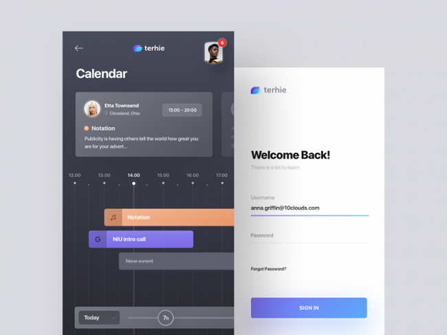 Top những thiết kế web, thiết kế app ấn tượng