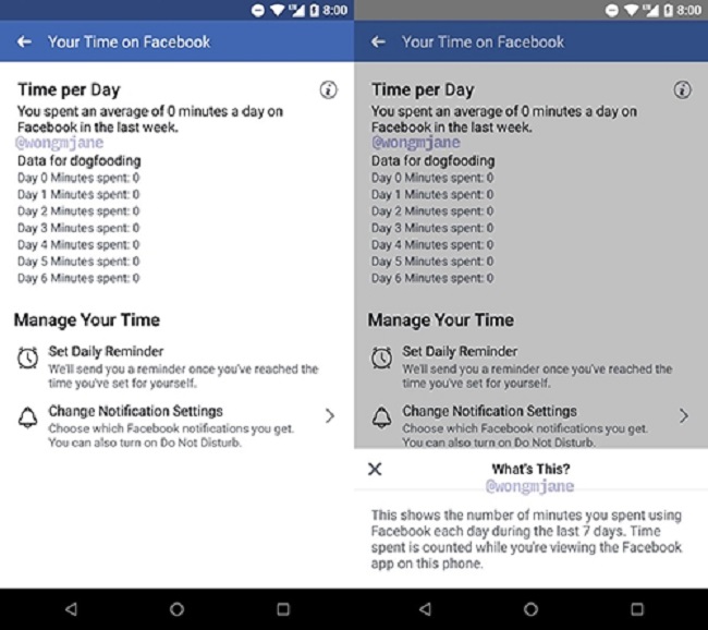 Tính năng mới của Facebook: Đo lường thời gian sử dụng của người dùng 