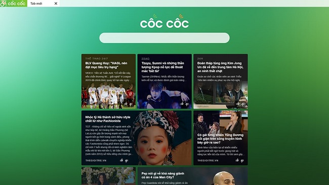 Trình duyệt Cốc Cốc ứng dụng AI vào giao diện trang chủ mới giúp cá nhân hóa nội dung người dùng